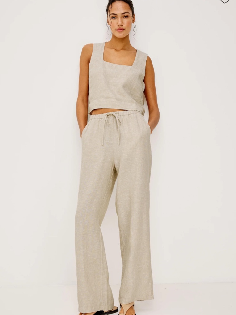 New Rails Emmie linen wide leg pant